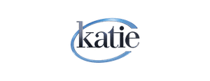 katie couric logo in blue and black