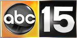 abc 15 news logo orange and black