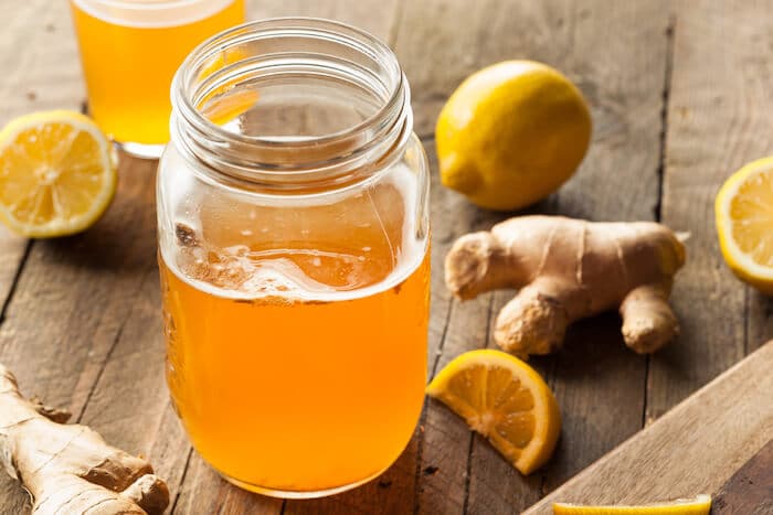 kombucha tea lemon ginger