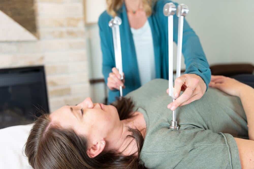 weighted tuning forks in sound therapy